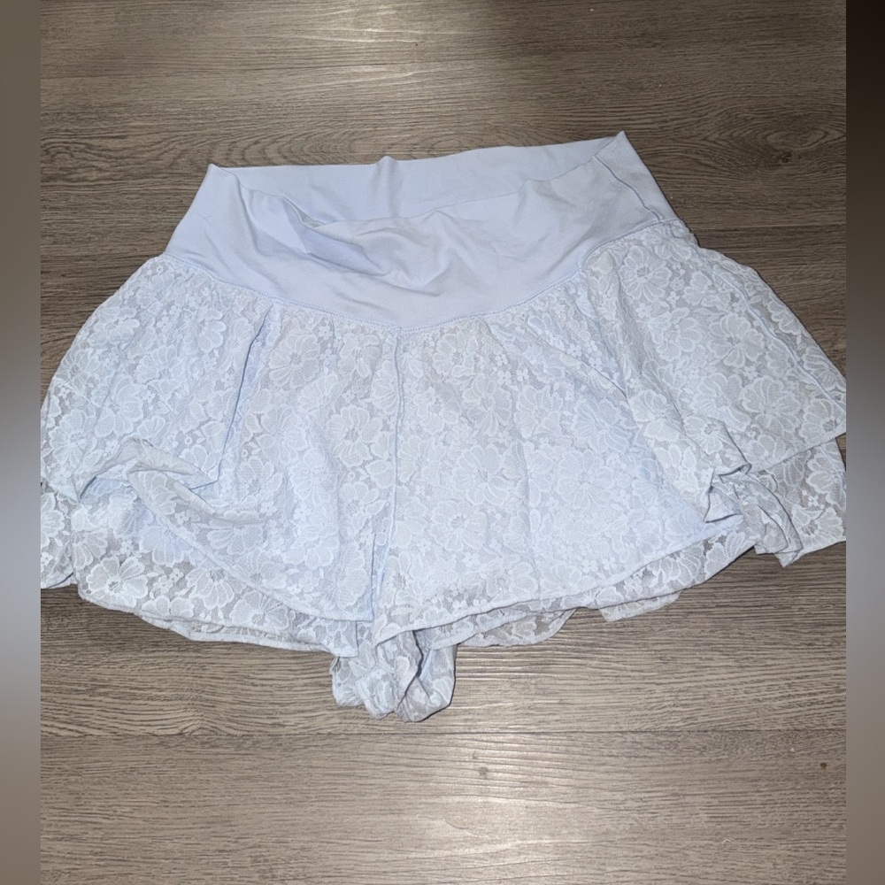 Aerie Light Blue Lace Skort